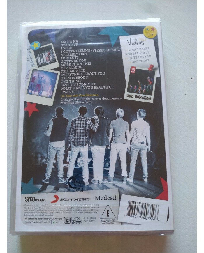 ONE DIRECTION Up All Night The Live Tour 2012 Sony - DVD Nuevo Am