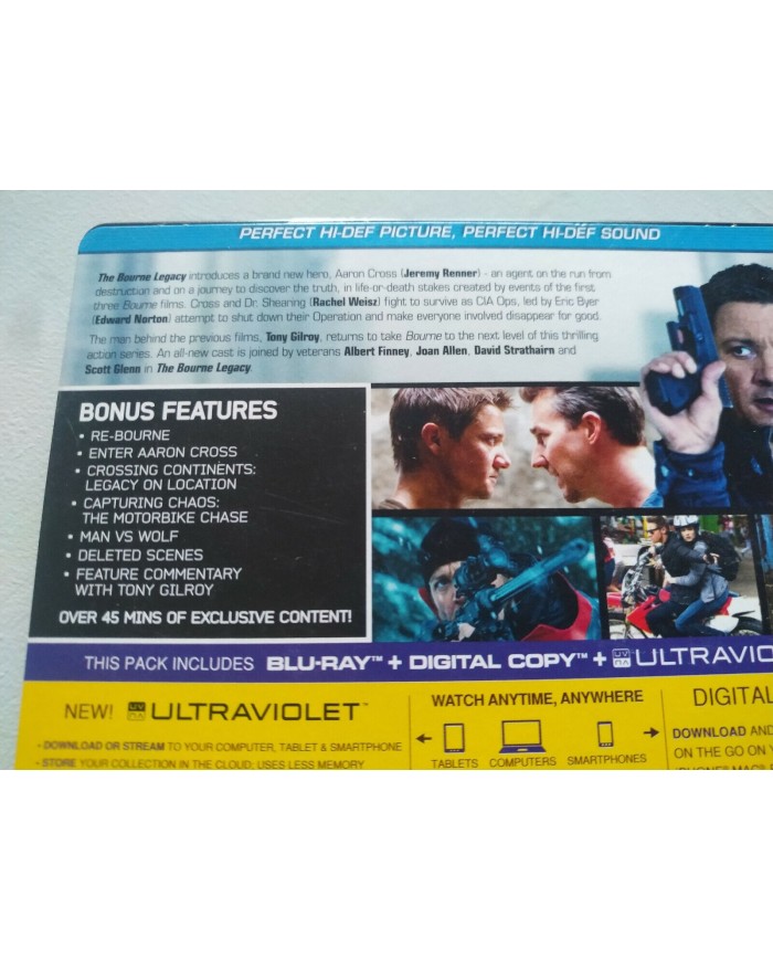 The Bourne Legacy Limited Edition Steelbook Blu-Ray Espa?ol Latino Ingles 3T