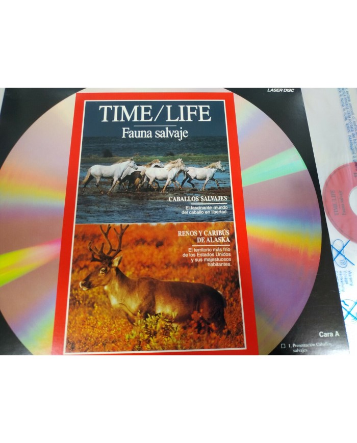 Time Life Caballos Salvajes Renos Caribus Alaska Carnero Rocosas LASERDISC LD 2T