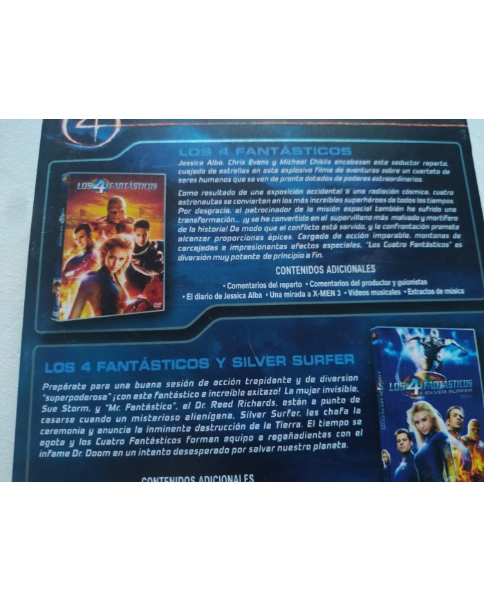Los 4 Fantasticos + Silver Surfer Marvel Steelbook 4 x DVD Espa?ol Ingles 3T