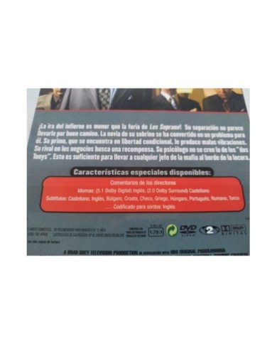 Los Soprano Sexta Temporada 6 Completa - 4 x DVD Espa?ol Ingles Region 2 - 3T