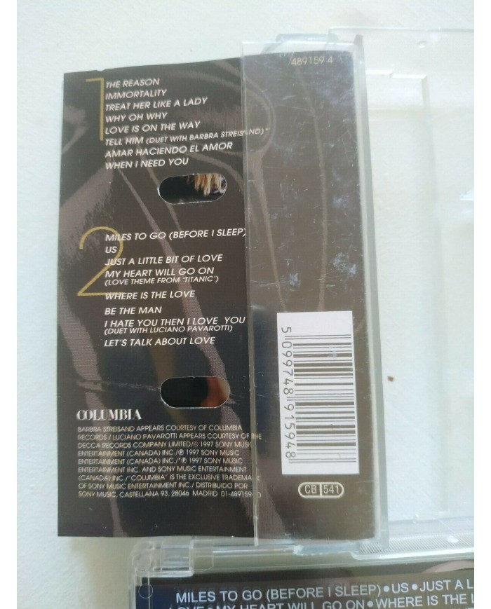 Celine Dion Let?s Talk About Love 1997 - Cinta Tape CASSETTE Spain Edition Am