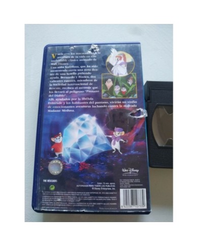 Los Rescatadores Clasicos de Walt Disney 1994 - VHS Cinta Tape Espa?ol - 3T