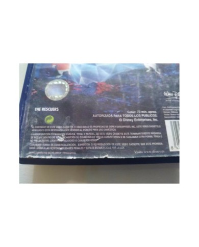 Los Rescatadores Clasicos de Walt Disney 1994 - VHS Cinta Tape Espa?ol - 3T