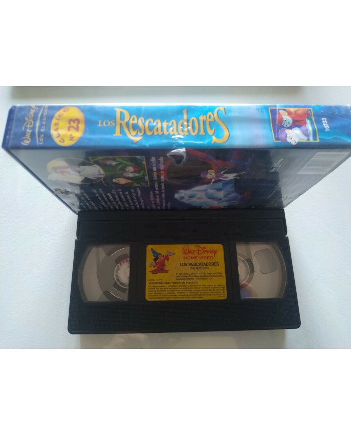 Los Rescatadores Clasicos de Walt Disney 1994 - VHS Cinta Tape Espa?ol - 3T