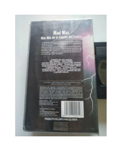 Mad Max Mel Gibson Mas Alla Cupula Trueno George Miller 1987 - VHS Espa?ol - 3T