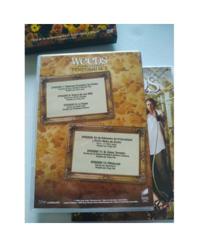 Weeds Segunda Temporada 2 Completa - 2 x DVD Espa?ol Ingles Region 2 - 3T