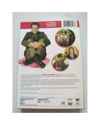Monk Primera Temporada 1 Completa - 4 x DVD Espa?ol Ingles Region 2 - 3T
