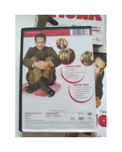Monk Primera Temporada 1 Completa - 4 x DVD Espa?ol Ingles Region 2 - 3T