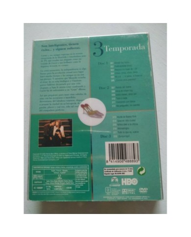 Sexo en Nueva York Tercera Temporada 3 Completa - 3 x DVD Espa?ol Ingles 3T