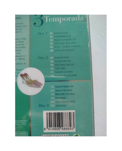 Sexo en Nueva York Tercera Temporada 3 Completa - 3 x DVD Espa?ol Ingles 3T