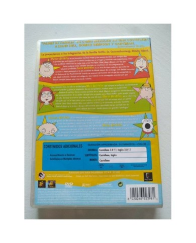 Padre de Familia Primera Temporada 1 Completa - 2 x DVD Espa?ol Ingles Rg 2 - 3T