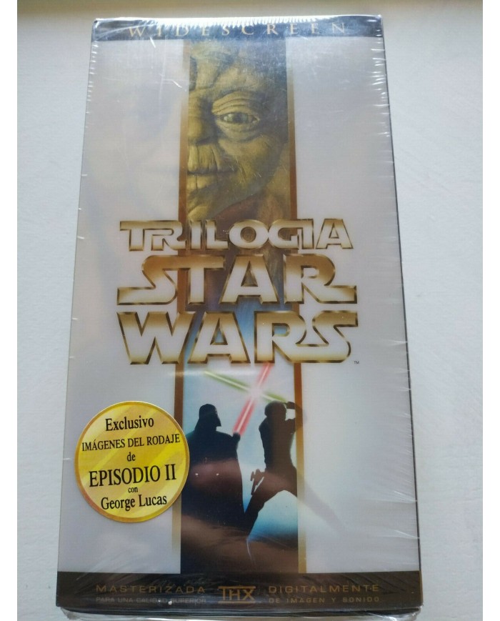 Star Wars Trilogia Episodios IV-V-VI Lucasfilm 3 x VHS Cinta Espa?ol Nueva - 3T