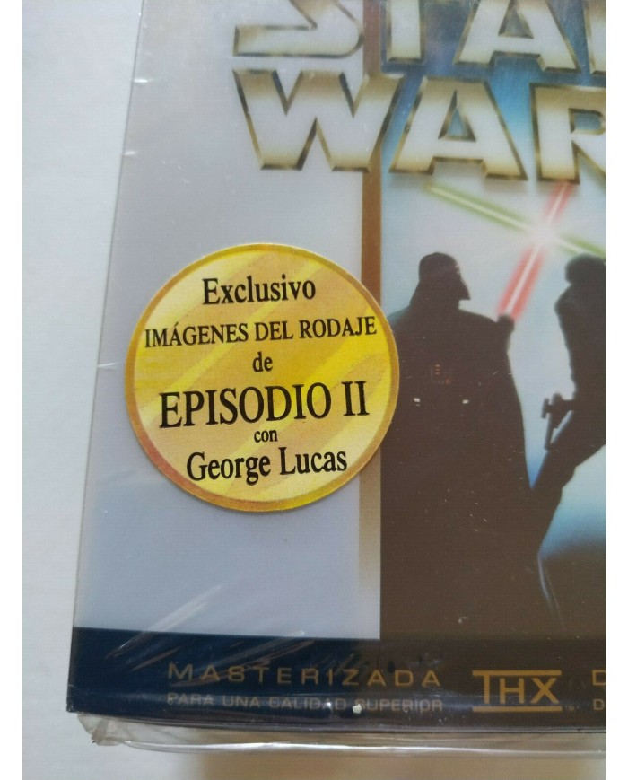 Star Wars Trilogia Episodios IV-V-VI Lucasfilm 3 x VHS Cinta Espa?ol Nueva - 3T
