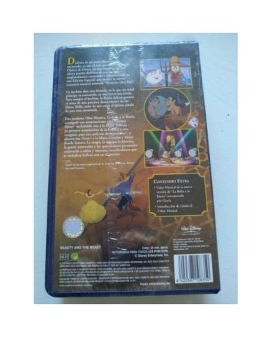 La Bella Y La Bestia Los Clasicos Walt Disney 2002 - VHS Cinta Espa?ol Nueva 4T