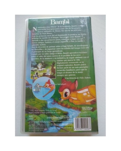 Bambi Los Clasicos De Walt Disney 1999 - VHS Cinta Espa?ol Nueva - 4T