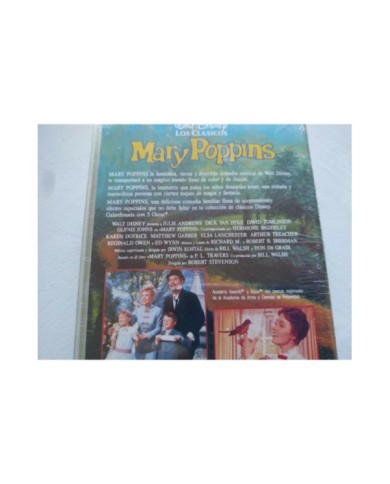 Mary Poppins Los Clasicos Walt Disney 1983 - VHS Cinta Espa?ol Nueva - 4T