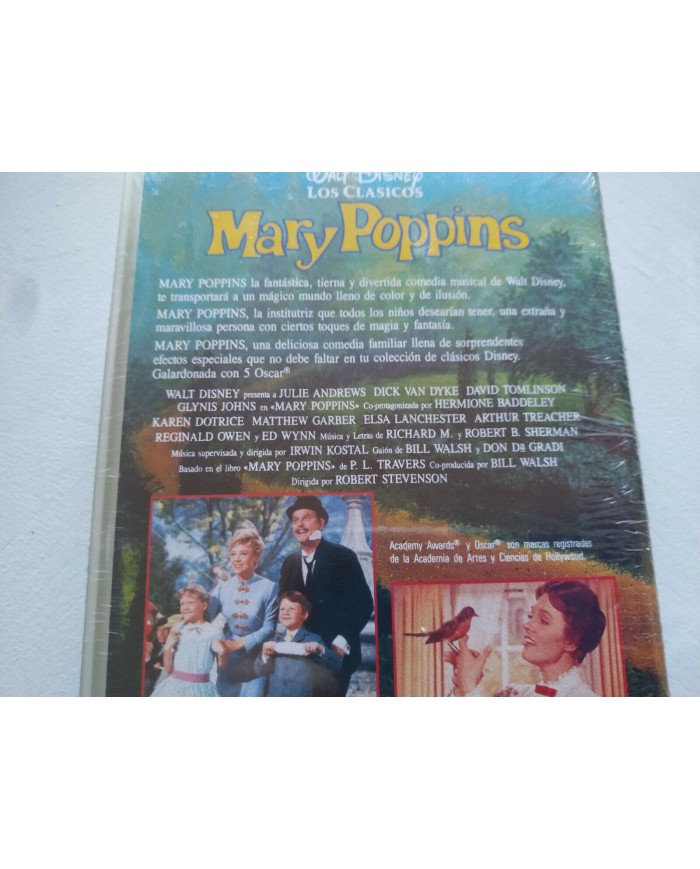 Mary Poppins Los Clasicos Walt Disney 1983 - VHS Cinta Espa?ol Nueva - 4T