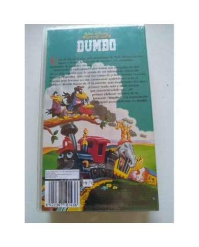 Dumbo Los Clasicos De Walt Disney 1991 - VHS Cinta Espa?ol Nueva - 4T