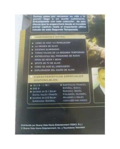 Alias Segunda Temporada 2 Completa - DVD Espa?ol Ingles Region 2 - 2T