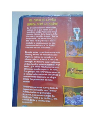 El Rey Leon 3 Hakuna Matata Walt Disney 2003 - VHS Cinta Tape Espa?ol Nueva 4T