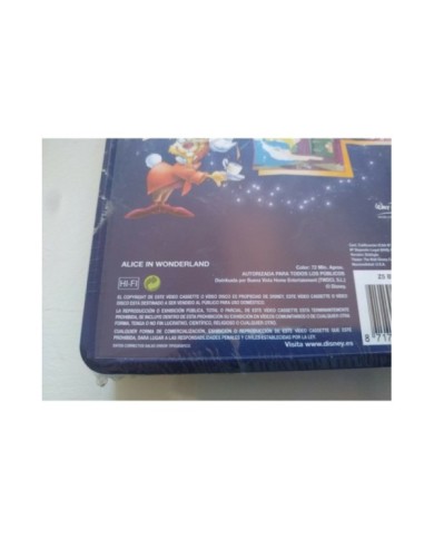 Alicia en el Pais de las Maravillas Walt Disney VHS Cinta Tape Espa?ol Nueva 3T