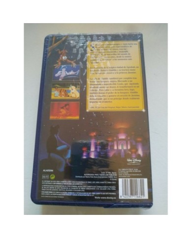 Aladdin Edicion Especial Walt Disney 2004 - VHS Cinta Tape Espa?ol Nueva 4T