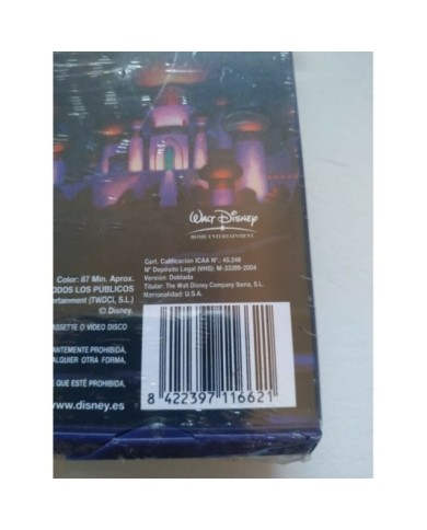 Aladdin Edicion Especial Walt Disney 2004 - VHS Cinta Tape Espa?ol Nueva 4T