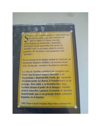 Aladdin Edicion Especial Walt Disney 2004 - VHS Cinta Tape Espa?ol Nueva 4T