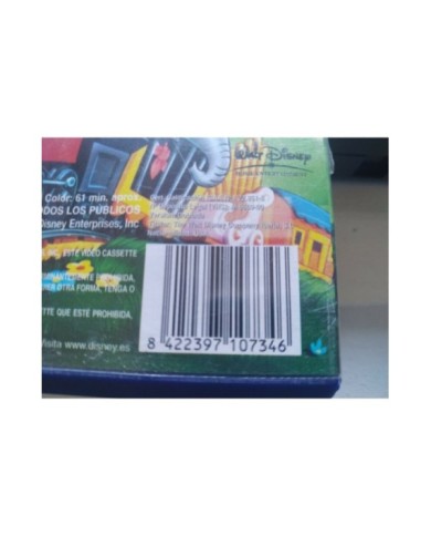 Dumbo Los Clasicos de Walt Disney 2000 - VHS Cinta Tape Espa?ol - Am