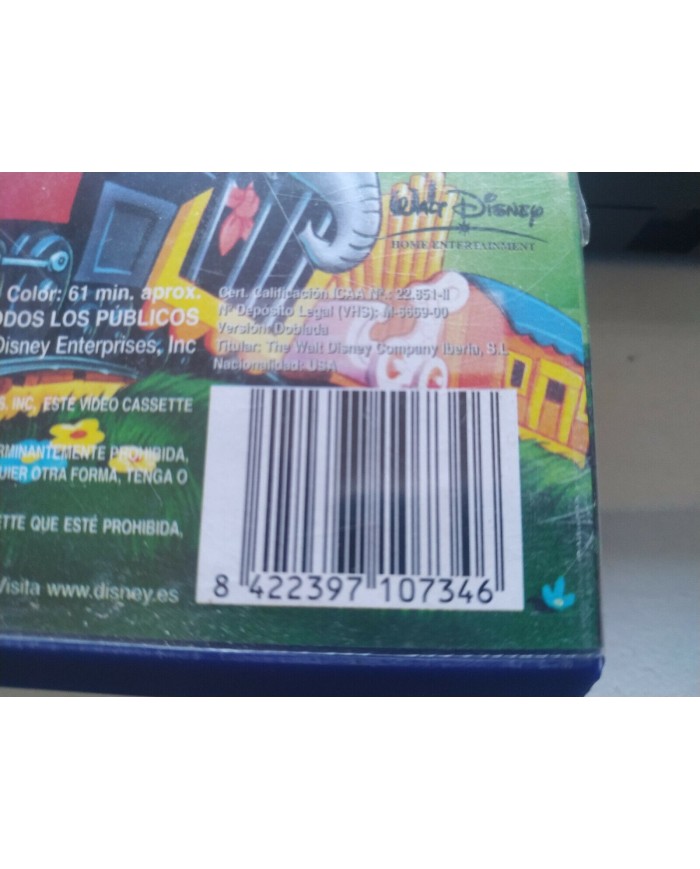 Dumbo Los Clasicos de Walt Disney 2000 - VHS Cinta Tape Espa?ol - Am