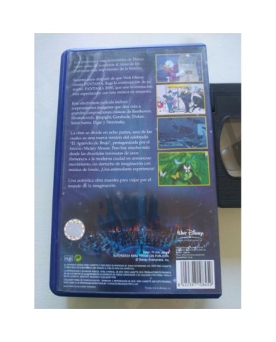 Fantasia 2000 Los Clasicos de Walt Disney - VHS Cinta Tape Espa?ol - 3T