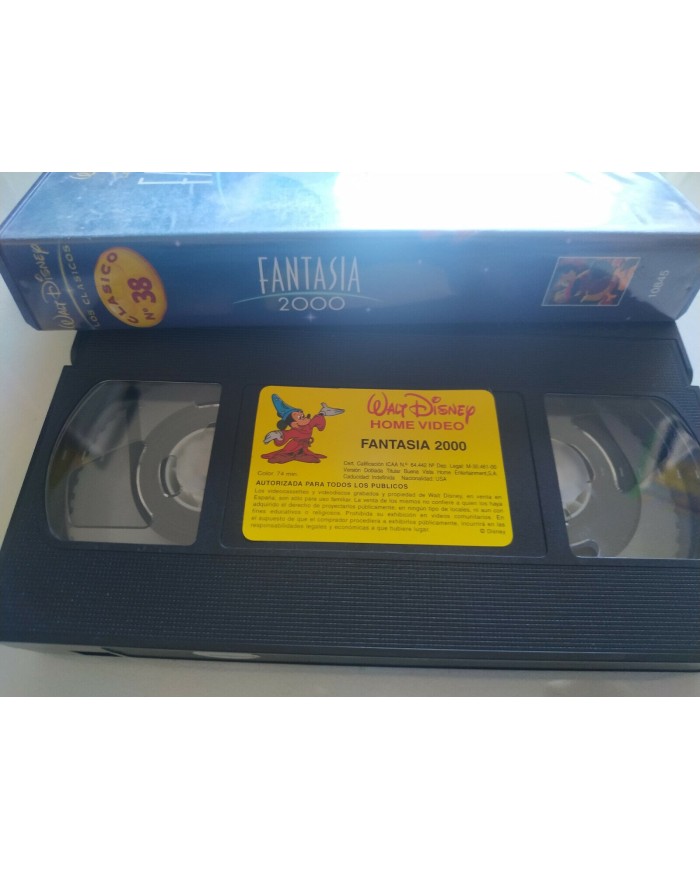Fantasia 2000 Los Clasicos de Walt Disney - VHS Cinta Tape Espa?ol - 3T