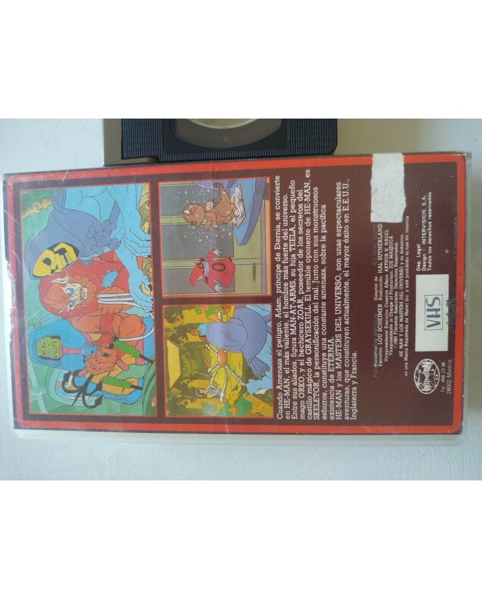 He-Man y Los Masters Del Universo Animacion - VHS Cinta Tape Espa?ol