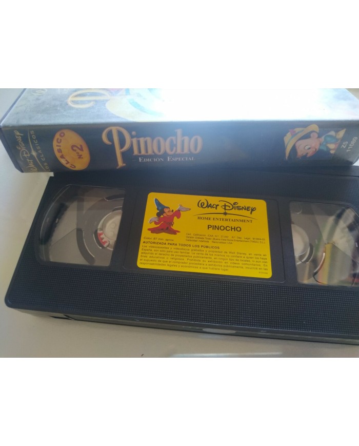 Pinocho Edicion Especial Los Clasicos de Walt Disney 2003 VHS Cinta Tape Espa?ol