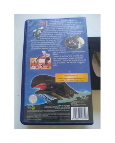 Pinocho Edicion Especial Los Clasicos Walt Disney 2003 VHS Cinta Tape Espa?ol Am