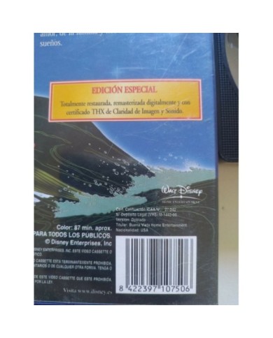 Pinocho Edicion Especial Los Clasicos Walt Disney 2003 VHS Cinta Tape Espa?ol Am