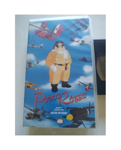 Porco Rosso Hayao Miyazaki Anime Studio Ghibli - VHS Cinta Tape Espa?ol