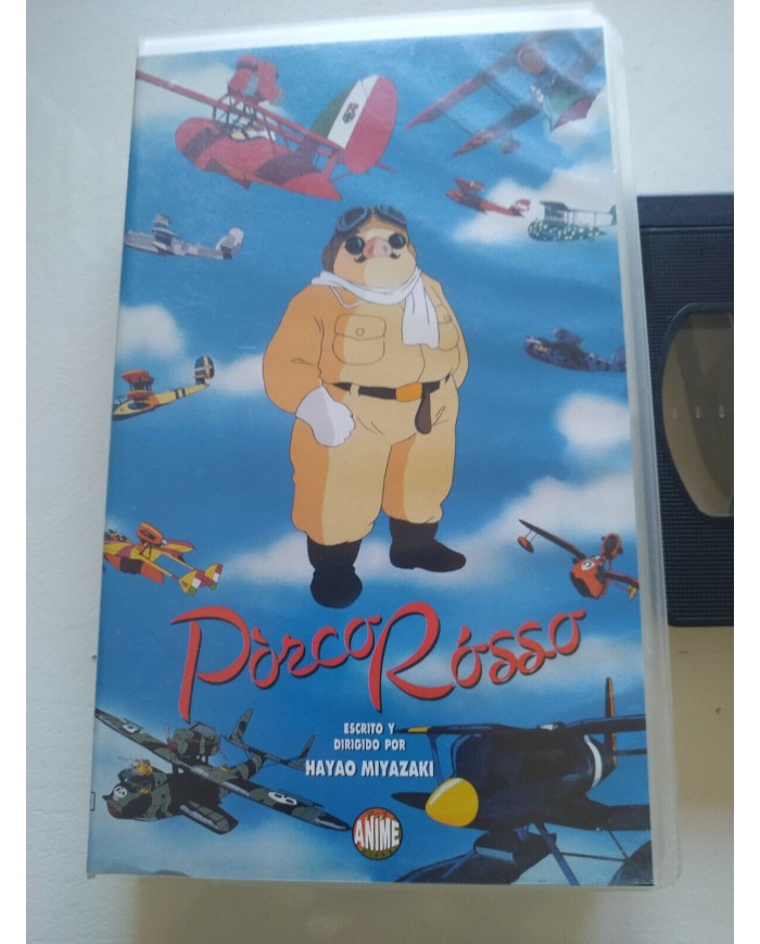 Porco Rosso Hayao Miyazaki Anime Studio Ghibli - VHS Cinta Tape Espa?ol