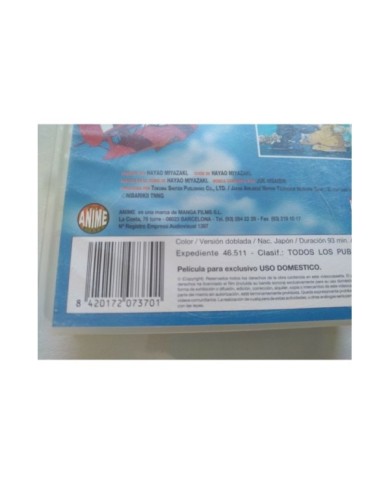 Porco Rosso Hayao Miyazaki Anime Studio Ghibli - VHS Cinta Tape Espa?ol