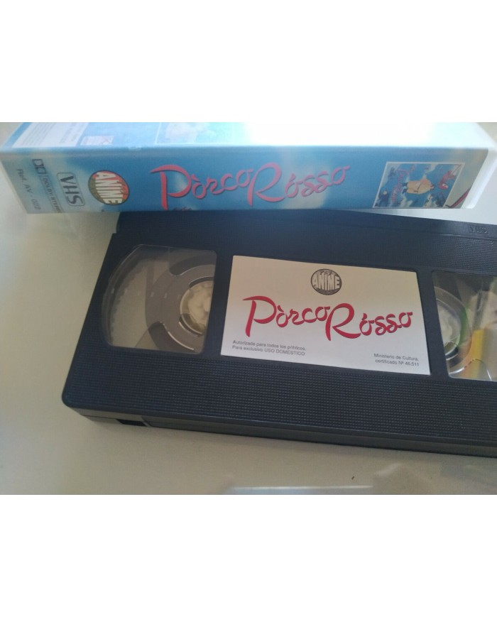 Porco Rosso Hayao Miyazaki Anime Studio Ghibli - VHS Cinta Tape Espa?ol