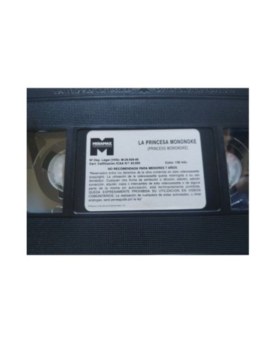 La Princesa Mononoke Hayao Miyazaki Anime Studio Ghibli 2000 - VHS Espa?ol Am