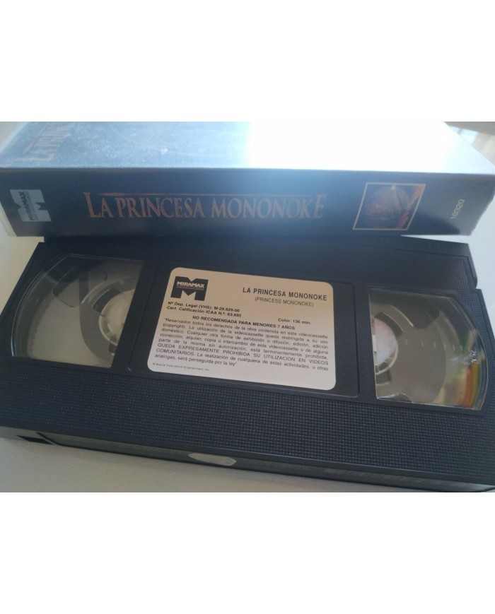 La Princesa Mononoke Hayao Miyazaki Anime Studio Ghibli 2000 - VHS Espa?ol Am