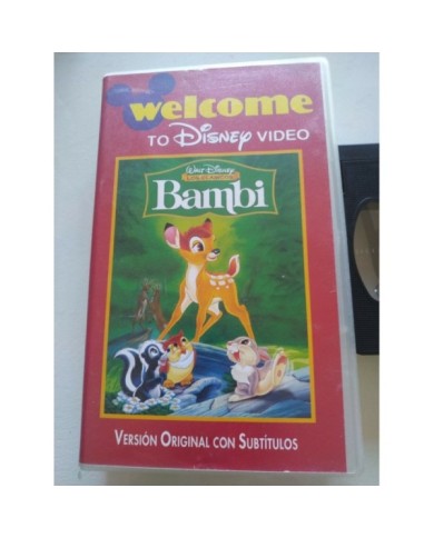 Bambi Los Clasicos Walt Disney 2000 VHS Cinta Tape Ingles con Subtitulos VO - 3T