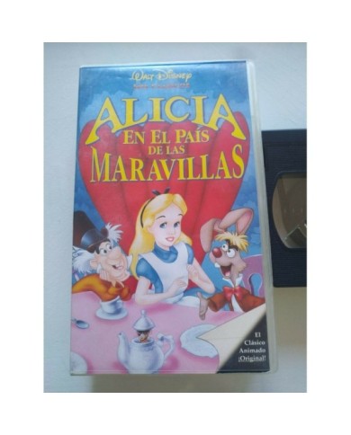 Alicia en el Pais de las Maravillas Walt Disney 1991 - VHS Cinta Tape Espa?ol Am