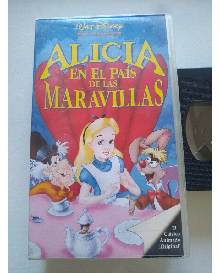 Alicia en el Pais de las Maravillas Walt Disney 1991 - VHS Cinta Tape Espa?ol Am
