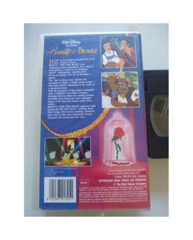 Beauty and The Beast Classics Walt Disney 1994 - VHS Cinta Tape Ingles - 3T