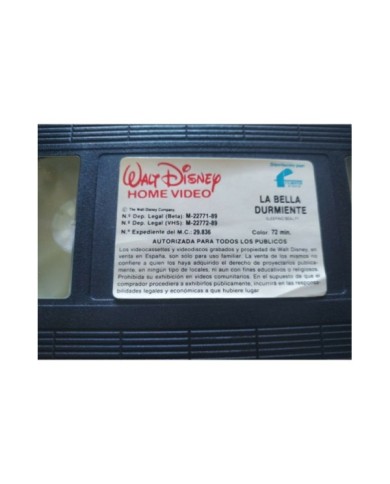 La Bella Durmiente 1989 Primera Edicion Walt Disney - VHS Cinta Tape Espa?ol