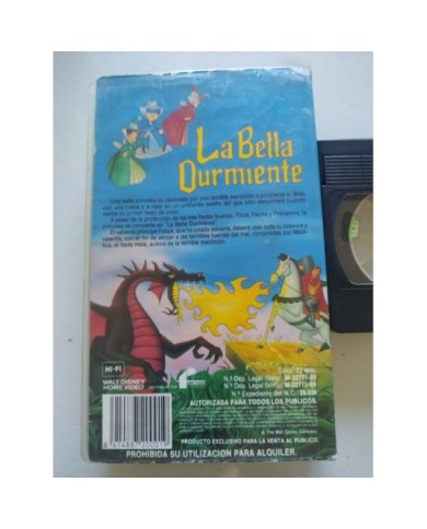 La Bella Durmiente 1989 Primera Edicion Walt Disney - VHS Cinta Tape Espa?ol