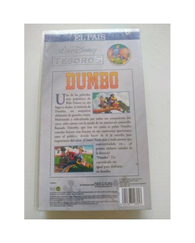 Dumbo Los Clasicos de Walt Disney 2001 - VHS Cinta Tape Espa?ol Nueva